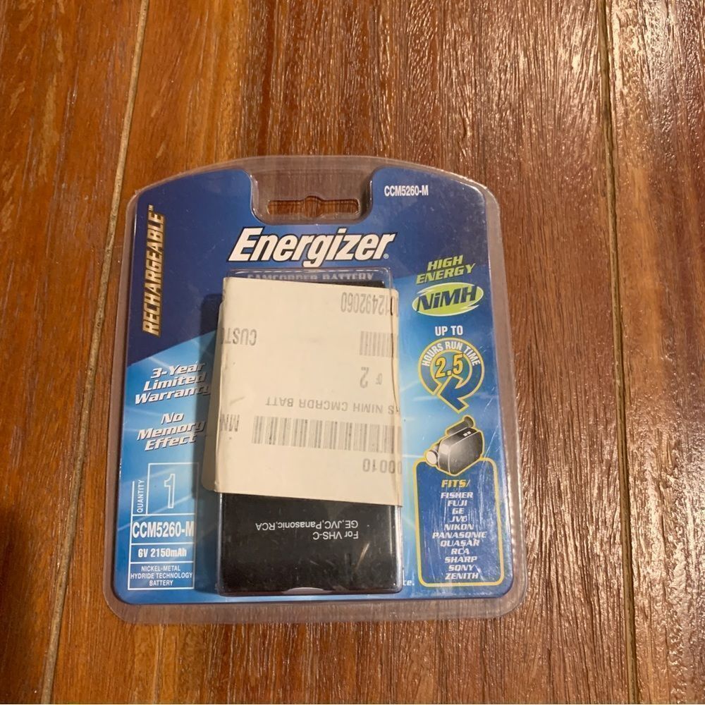 Energizer Cam Corder Rechargeable Battery In Box